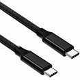 thumbnail image 1 of wonima11 USB C to C Cable, 3.2 Gen 2 USB-C Cable 10ft - 4K UHD 20Gbps 100W PD Fast Charging Cable for MacBook Pro, for iPad Pro, Nylon Braided, Black., 1 of 1