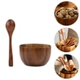 thumbnail image 5 of 1 Set Wooden Remen Bowl Practical Rice Bowl Noodle Bowl Children Bowl Set, 5 of 5