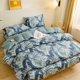 thumbnail image 2 of Juego de Funda Nórdica Reina Azul Verde Hojas de Palma Monstera Planta Juego de Ropa de Cama, 2 of 7