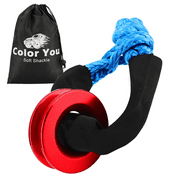 Allnice Soft Shackle Recovery Ring Kit, 1/2" Soft Recovery Shackle 4500Ibs Breaking Strength, Snatch Ring with Synthetic Soft Shackle Winch Accessories for ATV UTV SUV Truck