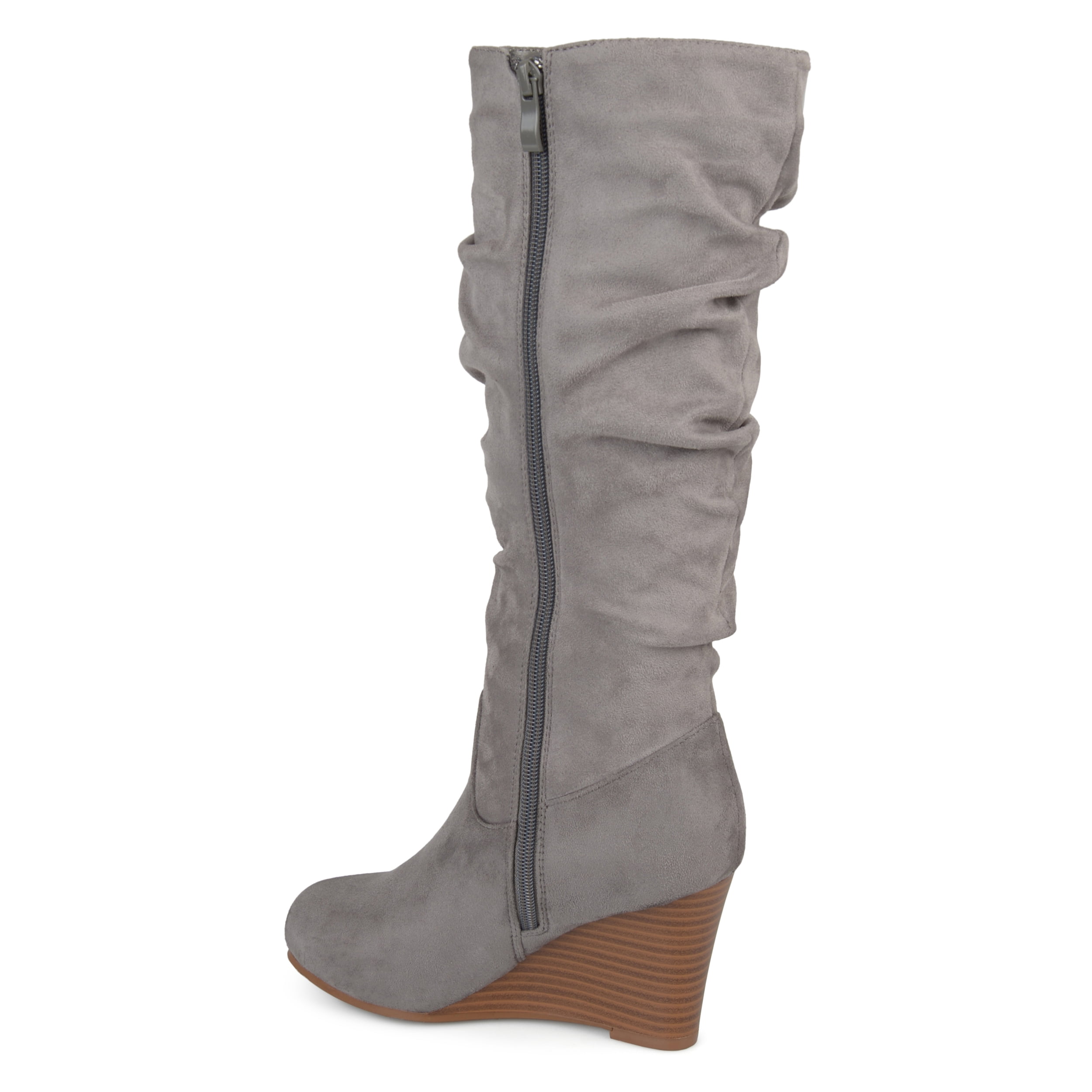 Journee Womens Haze Wedge Knee High Boots
