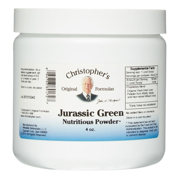 Christopher's Original Formulas Jurassic Green Powder, 4 Oz