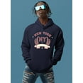 thumbnail image 2 of New York Garland W Banner Hoodie Men -Image by Shutterstock, Male 3X-Large, 2 of 4