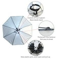 thumbnail image 7 of Portable Rain Umbrella Hat Foldable Outdoor Anti-UV Head Cap (Silver Gray) Fishing Tools, 7 of 7