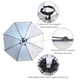 thumbnail image 2 of Sombrilla Sombrero Paraguas Sombrero Protección UV de doble capa Paraguas protector solar, 2 of 7