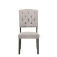 thumbnail image 3 of Transitional Style Armless Side Chairs Set of 4 Upholstered Seat Tufted Backrest Stylish Dining Chairs, 3 of 4