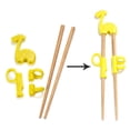thumbnail image 4 of CRCMURE Tableware Kids Training Helper Portable Cartoon Learning Training Chopsticks Children, 4 of 8