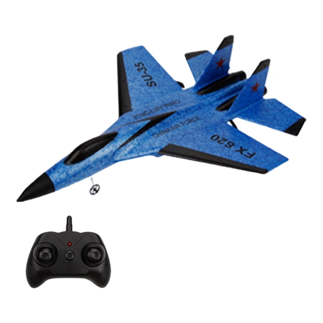 Avión de Control Remoto Sunnimix SU35 RC Avión Modelo de Avión Juguetes Azul Avión de ala fija