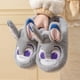 thumbnail image 2 of Zapatillas de algodón Disney Zootopia, otoño 2024, nuevas zapatillas antideslizantes para el hogar, pantuflas peludas cálidas, 2 of 5