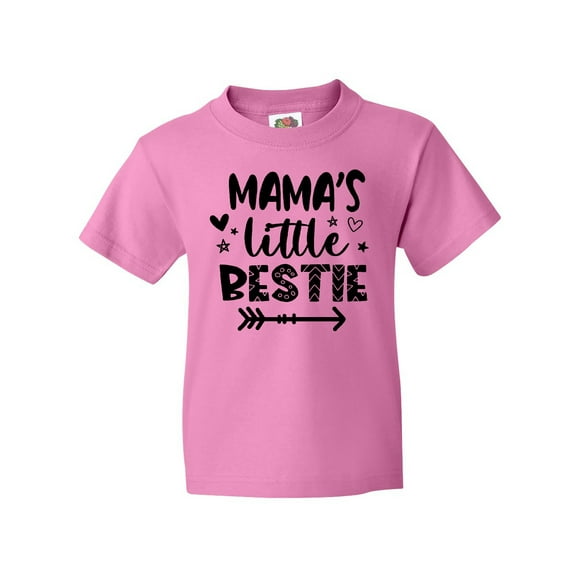 Inktastic Mama's Little Bestie with Arrow and Hearts Youth T-Shirt
