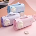 thumbnail image 5 of Estuche para lápices Blue Bear con múltiples compartimentos - Gran capacidad - Diseñado para niñas, mujeres, estudiantes y adultos - Organizador de papelería ER, 5 of 5