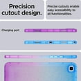 thumbnail image 4 of ELEHOLD Glitter Case for Samsung Galaxy Tab A8 10.5 (2022) Slim Thin Clear Anti-Scratch Shockproof Full Body Protective Gradient Glossy Back Case for Galaxy Tab A8 (X200/X205),Blue Purple, 4 of 8