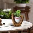 thumbnail image 5 of Elegant Shelf Display Decor, Father's Day Exclusive Baseball Glove Shaped Plant, Father's Day Decor, Family Keepsake, 5 of 6