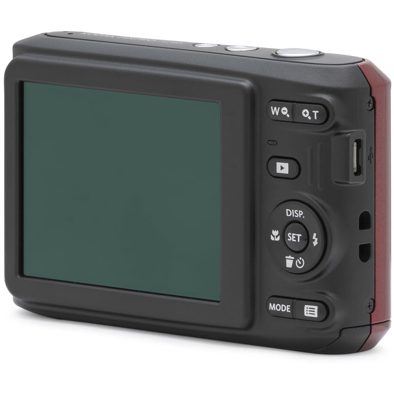 Kodak PIXPRO FZ45 16MP Digital Camera, Red with Lexar 32GB Memory
