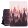 thumbnail image 1 of Vimorco Funda Para Ipad 9.7 Pulgadas 5.ª/6.ª Generación 2017/2018 Funda Protectora De Cuero Para Ipad 9.7 Air 1/2 Gen Slim Soporte Multiángulo Ajustable Auto Wake/Sleep Bosque Rojo, 1 of 5