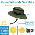 thumbnail image 5 of Jan & Jul Kids Adjustable Hiking Hat with 50+ UPF Sun Protection Beige (Dusty Blue, Size XL: 5-12 Years), 5 of 6