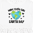 thumbnail image 4 of Inktastic Make Every Day Earth Day with Hearts and Stars Girls Toddler Dress, 4 of 5