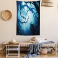 thumbnail image 2 of Mystic House Decor Wall Hanging Tapestry, Animal with Burning Eyes in Dark Forest at Night Horror Halloween Illustration, Bedroom Living Room Dorm Accessories, 60 X 80 Inches, by Ambesonne, 2 of 5