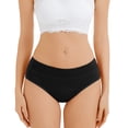 thumbnail image 4 of Nestiefly Womens Underwear Seamless High Waisted Panties | Full Coverage, Lightweight, Soft Stretch Breathable, Tagless Briefs 2026 Black 3XL, 4 of 6