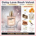 thumbnail image 2 of Seamless Hold Daisy Love Rouh Velvet Fruity Floral Musk Perfume for Women Parfum | Inspired Luxury Fragrance | Long-Lasting Scent - 1.7 oz (50 ml), 2 of 6