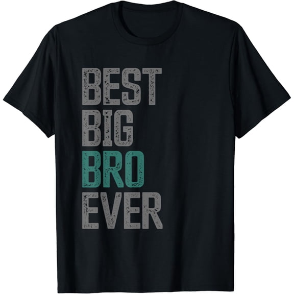 Best Big Brother Bro Ever Funny Big Bro Sibling Big Brother T-Shirt mens t shirt，black，women，funny，misfits，men，journey