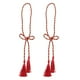 thumbnail image 1 of Cuerda de cortina tejida a mano para el hogar con borla CACAGOO Rojo, 1 of 7