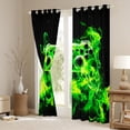 thumbnail image 3 of Manfei Gamepad Game Lovers Curtains Pack of 2 (42x84 Each),Console Gamer Curtains Blackout,Green Black Bedroom Curtains For Boys Kids,Ultra Soft Home Decor, 3 of 6