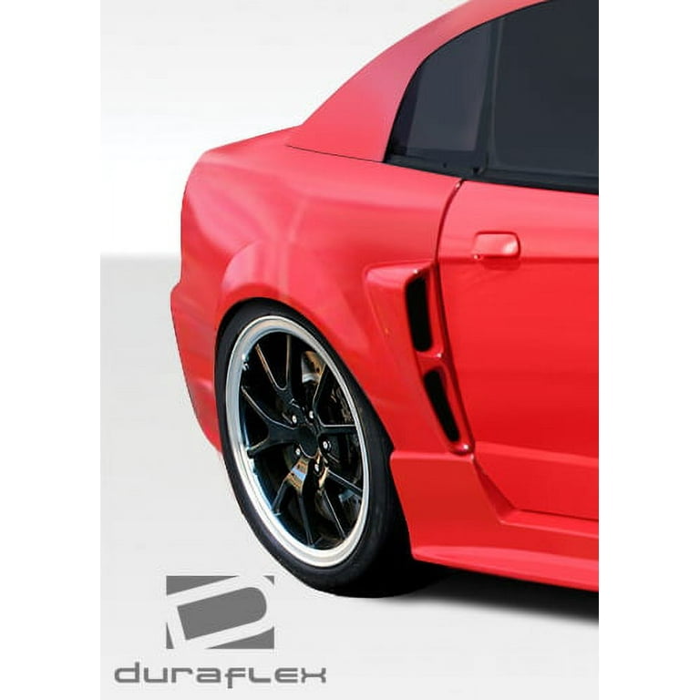 1999 2004 Ford Mustang Duraflex CBR500 Wide Body Rear Fender Flares 2 Piece