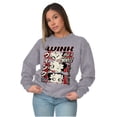 thumbnail image 5 of Betty Boop A Wink And A Giggle Women Crewneck Sweatshirt Brisco Brands X, 5 of 6