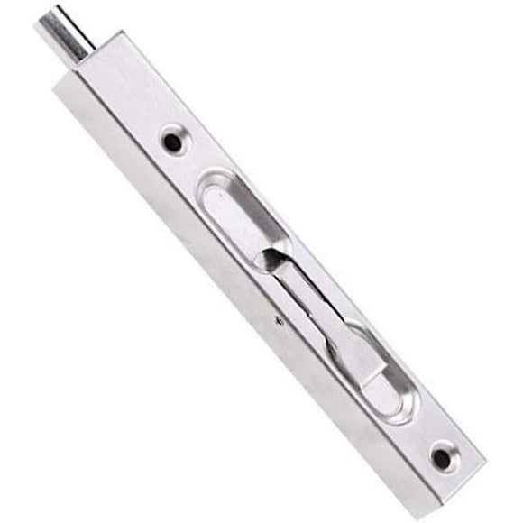 Stainless Steel Sliding Latch Bolt Latch Hidden Door Slide Latch Brushed Lever Bolt Security Latch200mm