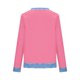thumbnail image 4 of Camisetas de Manga Larga para las Mujeres Loose Fit Color Sólido Blusa de Cuello Redondo Top Suave Casual, 4 of 6
