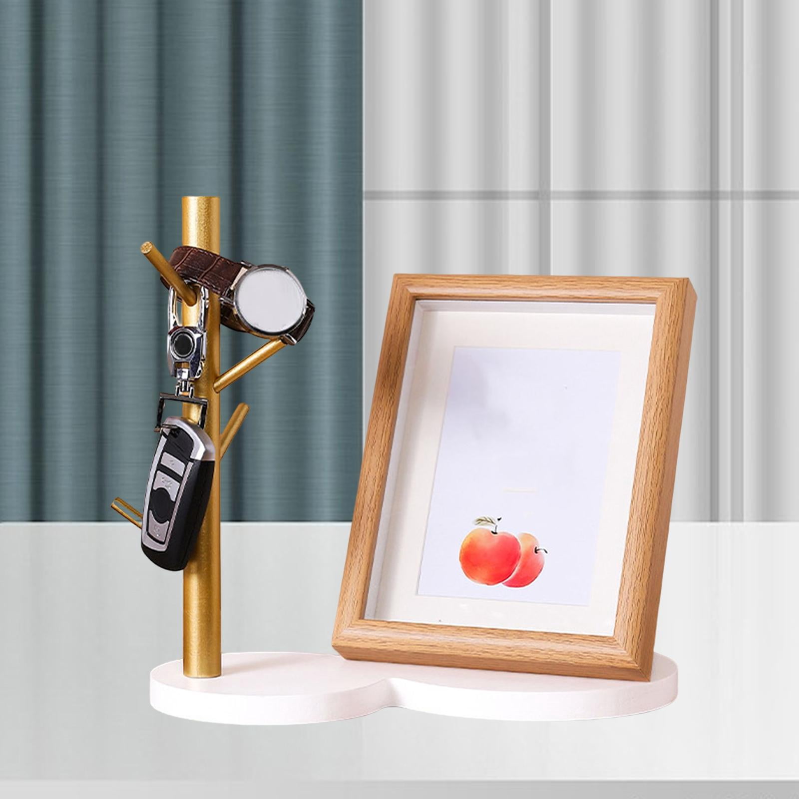 WLPZXP Jewelry Keys Stand Hanging Organizer Keys Storage Tray For Home Desk Entry Porch White Gourd