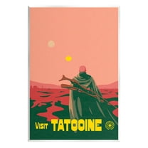 Stupell Industries Vast Tatooine Landscape Science Fiction Graphic Art Unframed Art Print Wall Art, Design by Matheus Lopes Castro