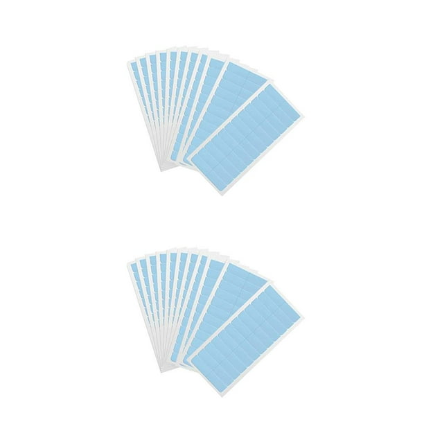 Seitruly 12 piezas de cinta en extensiones de cabello, cintas adhesivas, herramientas de belleza adhesivas, pegatina de doble cara para azul 2piezas