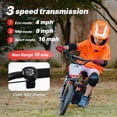 thumbnail image 3 of RFN DNA 16 PRO Kids Electric Dirt Bike, 24V 350W Brushless Electric Balance Bike for Kids, 500W Peak, 3-Speed Modes, 16" Tires, Front Suspension.Free Accessories, 3 of 7