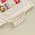 thumbnail image 7 of Bagilaanoe Newborn Baby Girl Boy Rompers Letter Embroidery Short Sleeve Bodysuits 3M 6M 12M 18M Infant Casual One Piece Short Jumpsuit, 7 of 7
