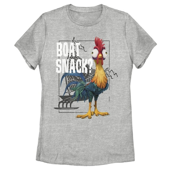 Women's Moana Moana Hei Hei Boat Snack Graphic T-Shirt