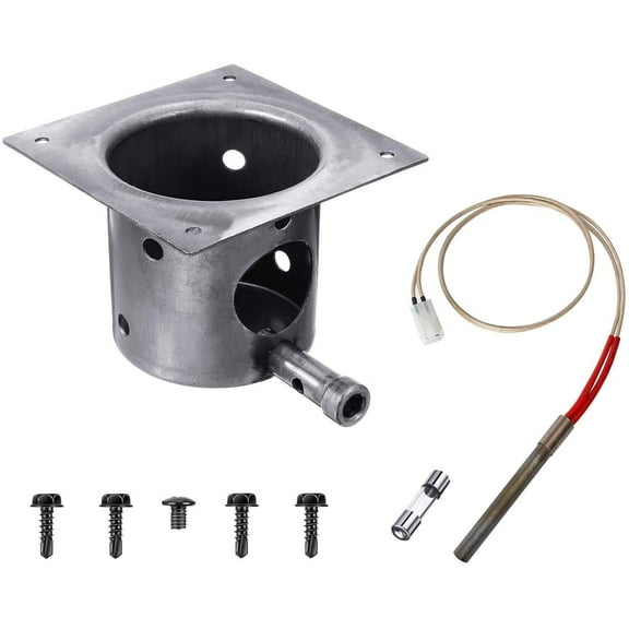 YAOAWE Fire Burn Pot and Hot Rod Igniter Kit Replacement for Most Traeger, Pit Boss and Z Grills Wood Pellet Grills