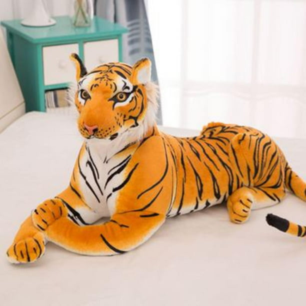 Peluche Gato Peluche Tigre Naranjo Acostado Grande 60 Cm Oso