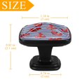 thumbnail image 3 of 4 Pcs Cabinet Handle Drawer Pulls Anchor Knobs with Screws Square Furniture Office Cabinet Knob Decoration, 3 of 5