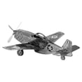 thumbnail image 1 of Christmas Decorations Diy 3D Metal Puzzle Plane Assembly Toy Adult Mechanical Aircraft 3D Model Kit Christmas Decor, 1 of 6