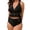 Black-3, variant on YUEHUA Women's Plus Size Bathing Suit One-Piece Swim Dress Swimsuits Ruffle V Neck Swimwear