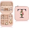 thumbnail image 1 of Personalized Jewelry Boxes, Cute Pink Travel Gifts, Graduation Essentials for Women, 1 of 7
