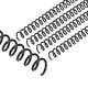 thumbnail image 1 of Bobinas de encuadernación de plástico Uxcell de 11 mm (7/16"), 20 piezas, espirales de encuadernación para 80 hojas, negro, 1 of 6