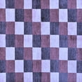 thumbnail image 1 of Ahgly Company Machine Washable Indoor Square Checkered Blue Modern Area Rugs, 5' Square, 1 of 4