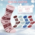 thumbnail image 2 of Loritta 5 Pairs Fluffy Fuzzy Socks Soft Cozy Socks Women Sleep Comfy Socks Winter Warm Socks for Women Gift Box, 2 of 7