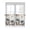 Khaki, variant on Half Window Curtains 24 Inches Long, Teal Tulip Window Treatment Curtain Drapes, Vintage Spring Floral Summer Botanical Brown Short Curtains Tiers for Kitchen Over Sink, 27.5"x24", 2 Panels