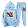 thumbnail image 3 of CONFREE Mens Tracksuit 2 Peice Sets Casual Men's Jogging Sweatsuit Set Number 23 Graphic Y2K Pullover Hoodies Pants Athletic Sweat Suit for Men, 3 of 5