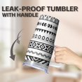 thumbnail image 5 of Bohemian 20oz Travel Tumbler with Lid and Straws, Insulated Stainless Steel Coffee Cup, Double Wall Vacuum Leakproof Boho Design, 5 of 5