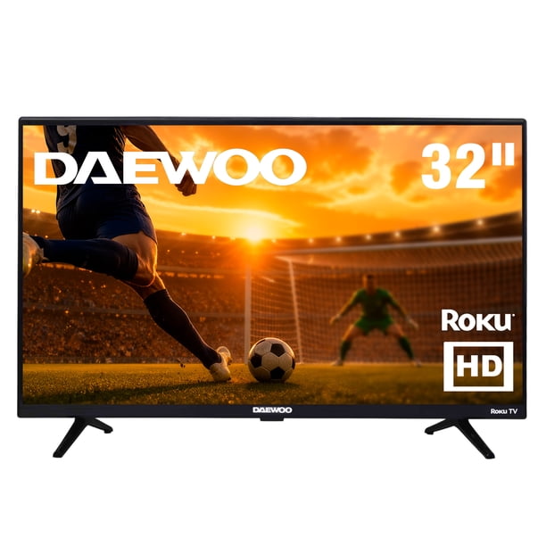 Pantalla Television DAEWOO 32" LED HD ROKU NUEVA SMART TV